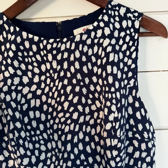 Vineyard Vines Painted Dots Sleeveless Dress. Size: 2 - Picture 7 of 12